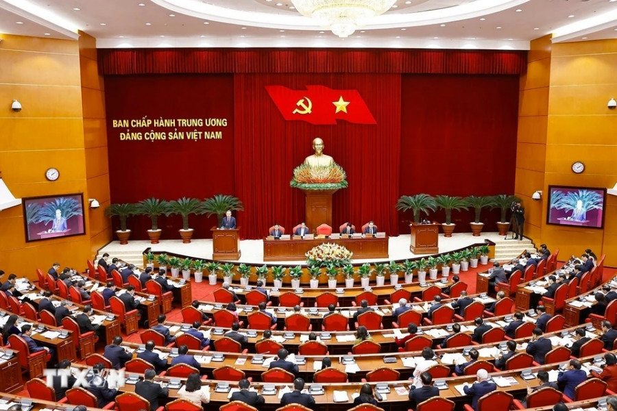 Hội nghị Ban Chấp hành Trung ương Đảng khóa XIII, tháng 01/2025. Ảnh: TTXVN.
