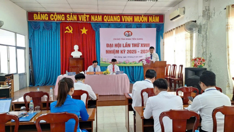 Đại hội Chi bộ Tỉnh đoàn Tiền Giang lần thứ XVIII, nhiệm kỳ 2025 - 2030